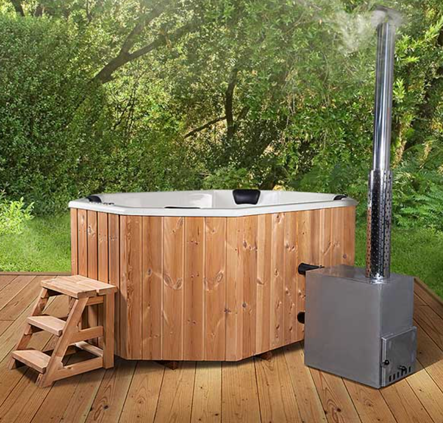Fiberglass Hot Tub OCTA - 9 persons
