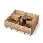 Big Oval Outdoor Sauna S54 – for 6 persons