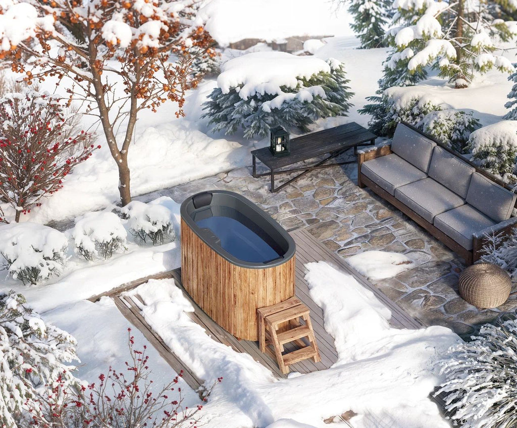 Cold Plunge Tub from fiberglass for 2 persons