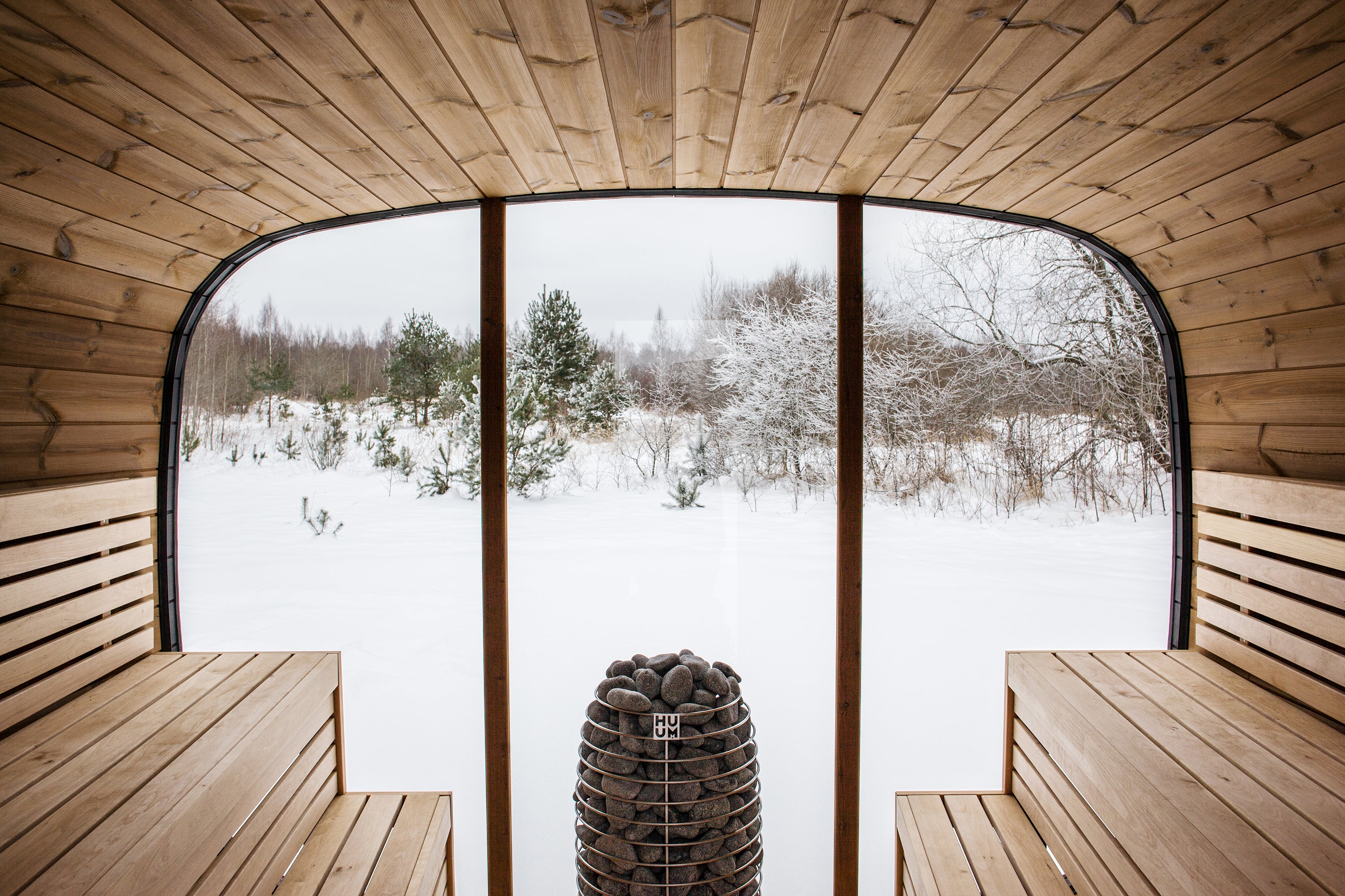 Vision Sauna – Oval Outdoor Sauna for 8 persons