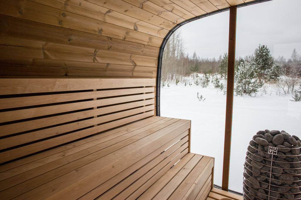 Vision Sauna – Oval Outdoor Sauna for 8 persons