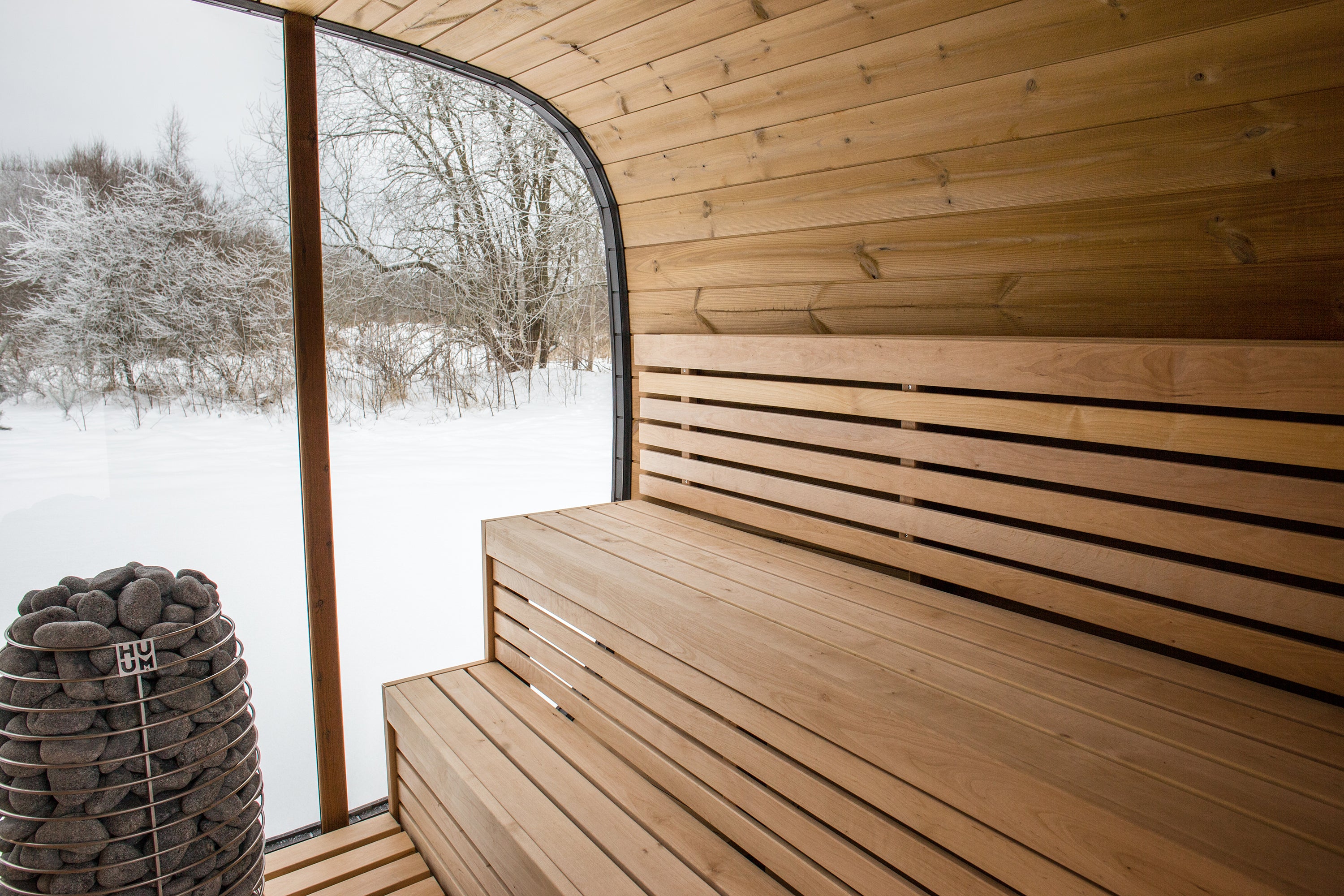Vision Sauna – Oval Outdoor Sauna for 8 persons