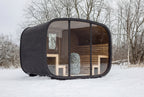 Vision Sauna – Oval Outdoor Sauna for 8 persons