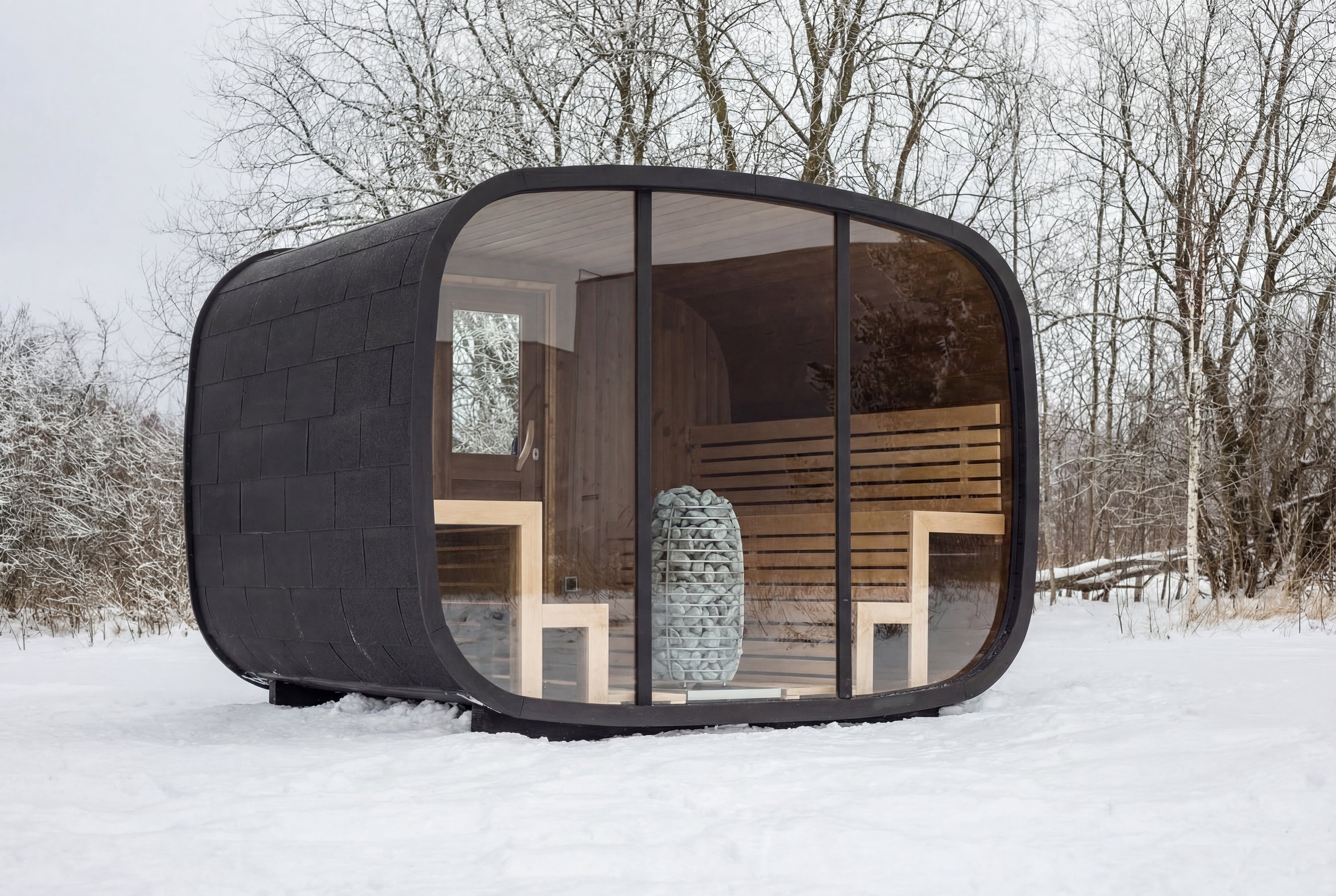 Vision Sauna – Oval Outdoor Sauna for 8 persons