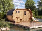 Oval Outdoor Sauna S424V – for 4 persons
