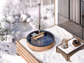 Fiberglass Hot Tub ROUND - 4 Persons