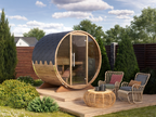 Barrel Sauna S16E – 1.6m for 3 persons