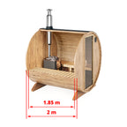 Barrel Sauna S2/S23 – 2.0m / 2.3m for 4 persons