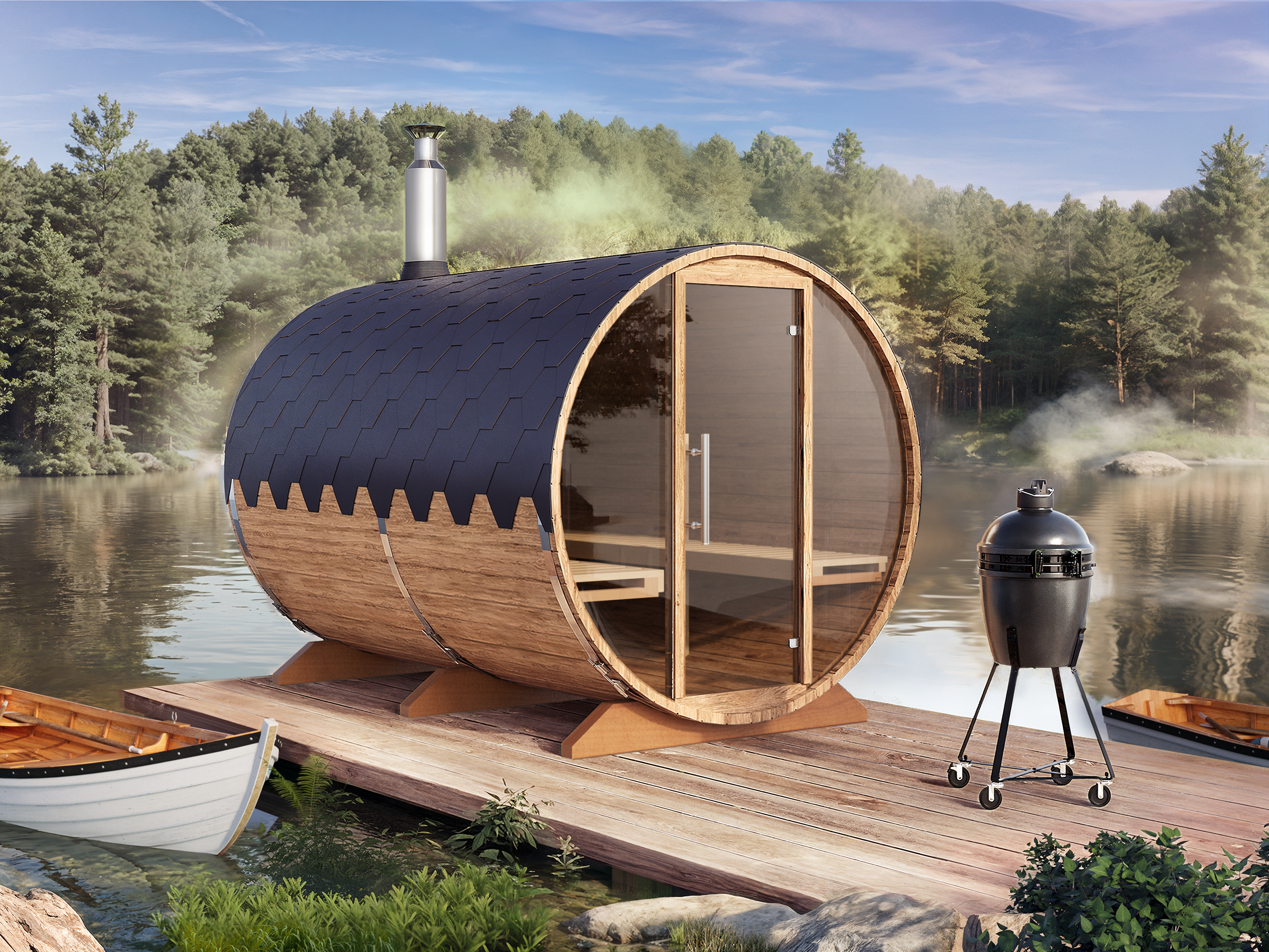 Barrel Sauna S3 – 3.0m for 6 persons