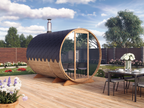 Barrel Sauna S3P – 3.0m for 4 persons with Dressing Room