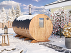 Barrel Sauna S4D – 4.0m for 4 persons Two-room