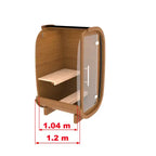 Cube Solo Vertical Outdoor Sauna SM12