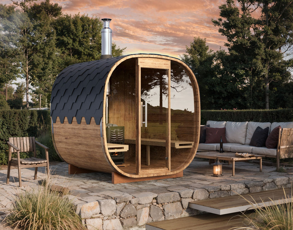 Cube Barrel Sauna SQR2– 2/2.3m for 4 persons