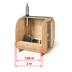 Cube Barrel Sauna SQR2– 2/2.3m for 4 persons