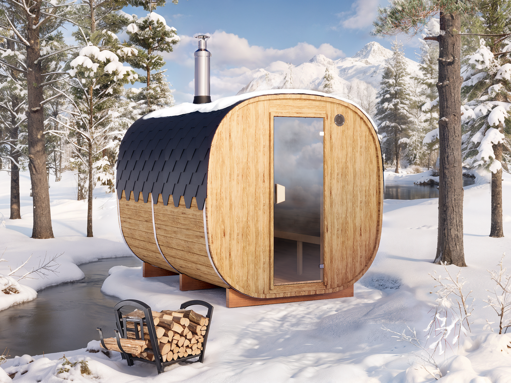 Cube Barrel Sauna SQR3 – 3m for 6 persons