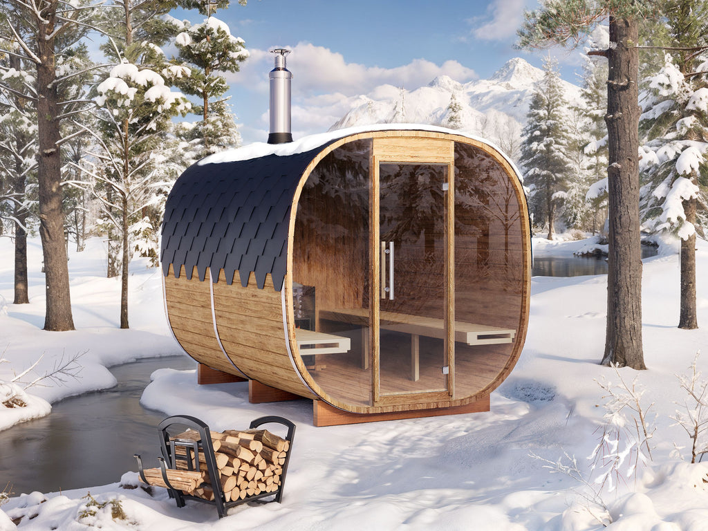 Cube Barrel Sauna SQR3 – 3m for 6 persons