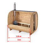 Cube Barrel Sauna SQR3 – 3m for 6 persons