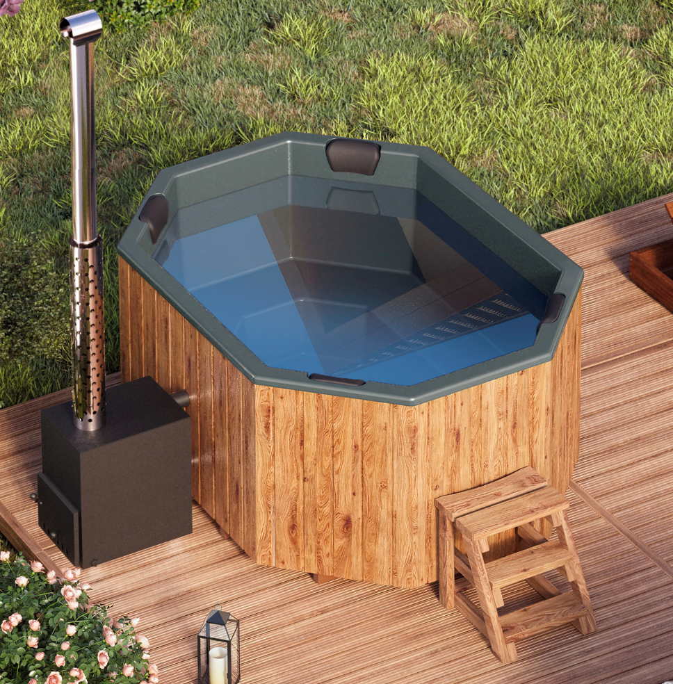Fiberglass Hot Tub OCTA - 9 persons