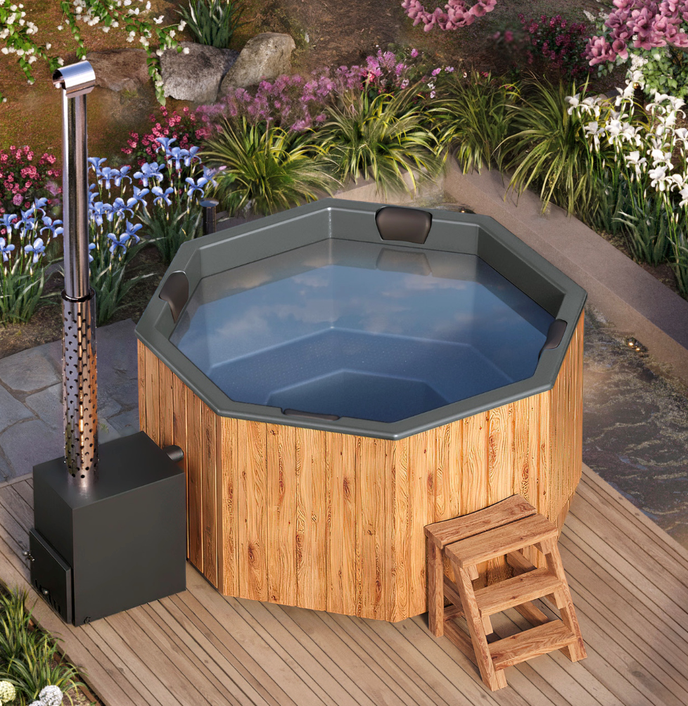 Fiberglass Hot Tub OCTA - 7 persons