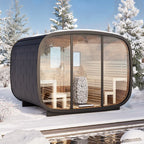 Vision Sauna – Oval Outdoor Sauna for 8 persons