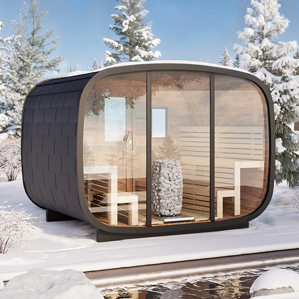 Vision Sauna – Oval Outdoor Sauna for 8 persons