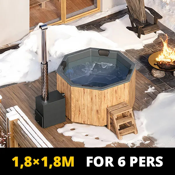 Fiberglass Hot Tub Octa For 6 persons 1,8×1,8m