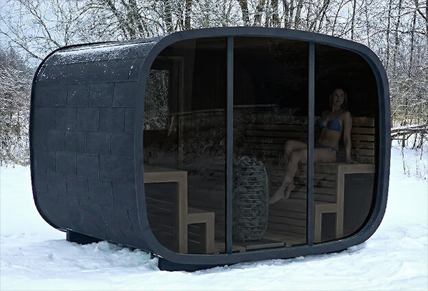 Vision Sauna – Oval Outdoor Sauna for 8 persons