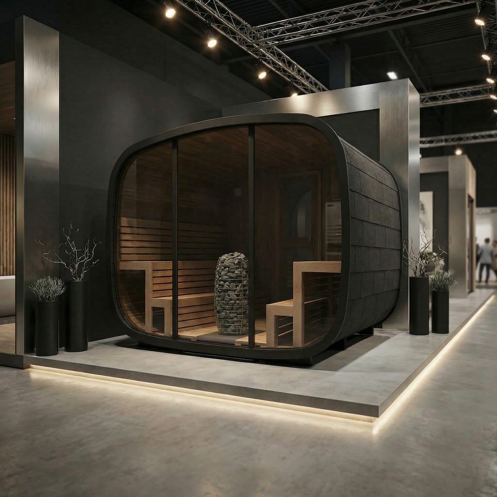 Vision Sauna – Oval Outdoor Sauna for 8 persons