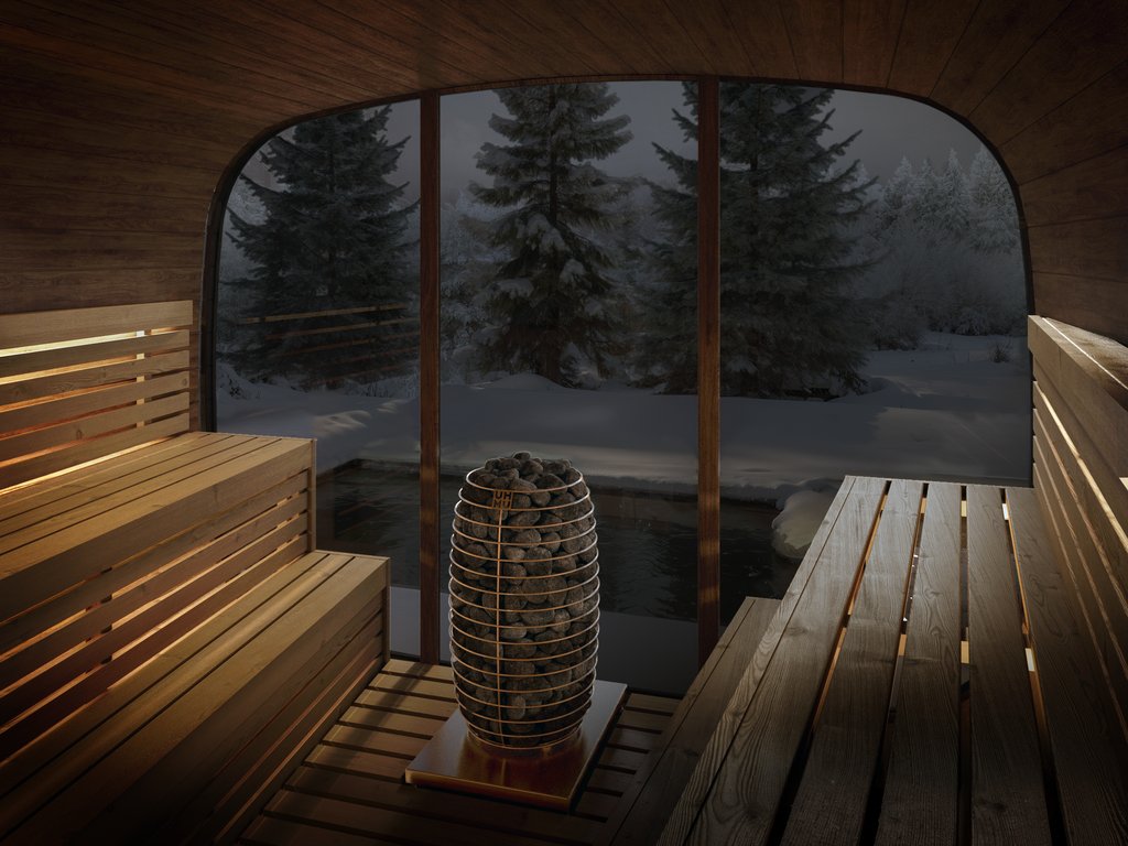 Vision Sauna – Oval Outdoor Sauna for 8 persons