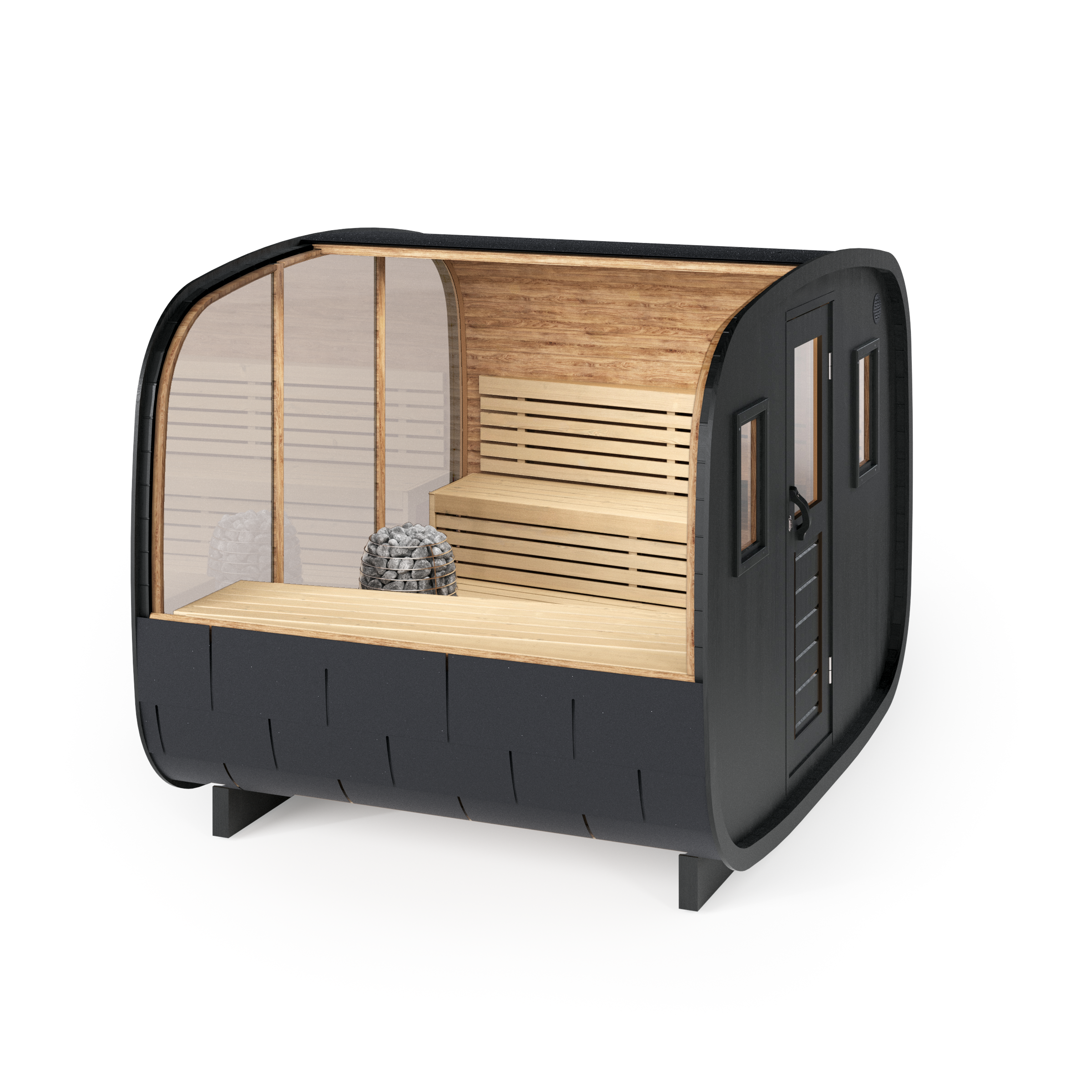 Vision Sauna – Oval Outdoor Sauna for 8 persons